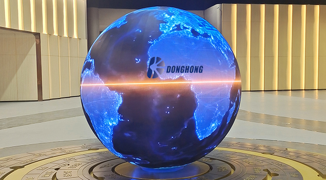 LED spherical screen with 360° panoramic view